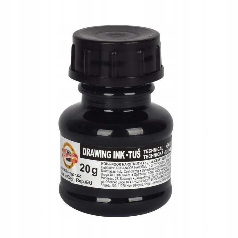 TUSZ KREŚLARSKI CZARNY DO RYSUNKU SZKICOWANIA Marka inny
