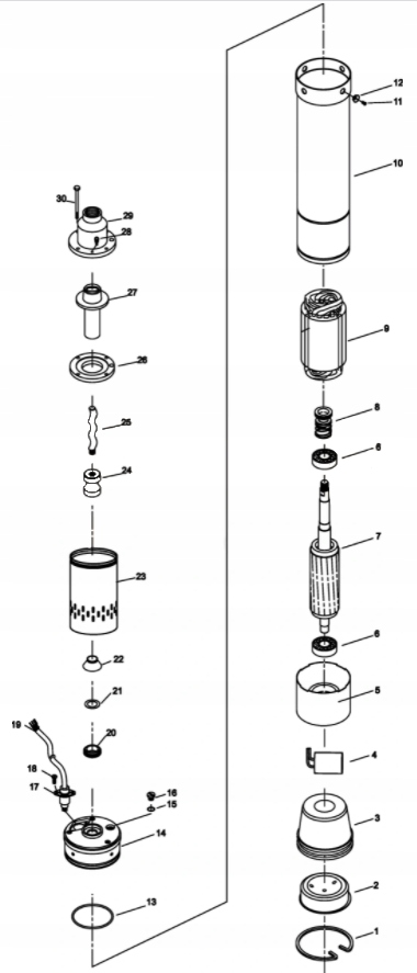 POMPA GŁĘBINOWA 2" STING IBO ŚRUBOWA WYPOROWA KABEL 14M Rodzaj pompy głębinowa