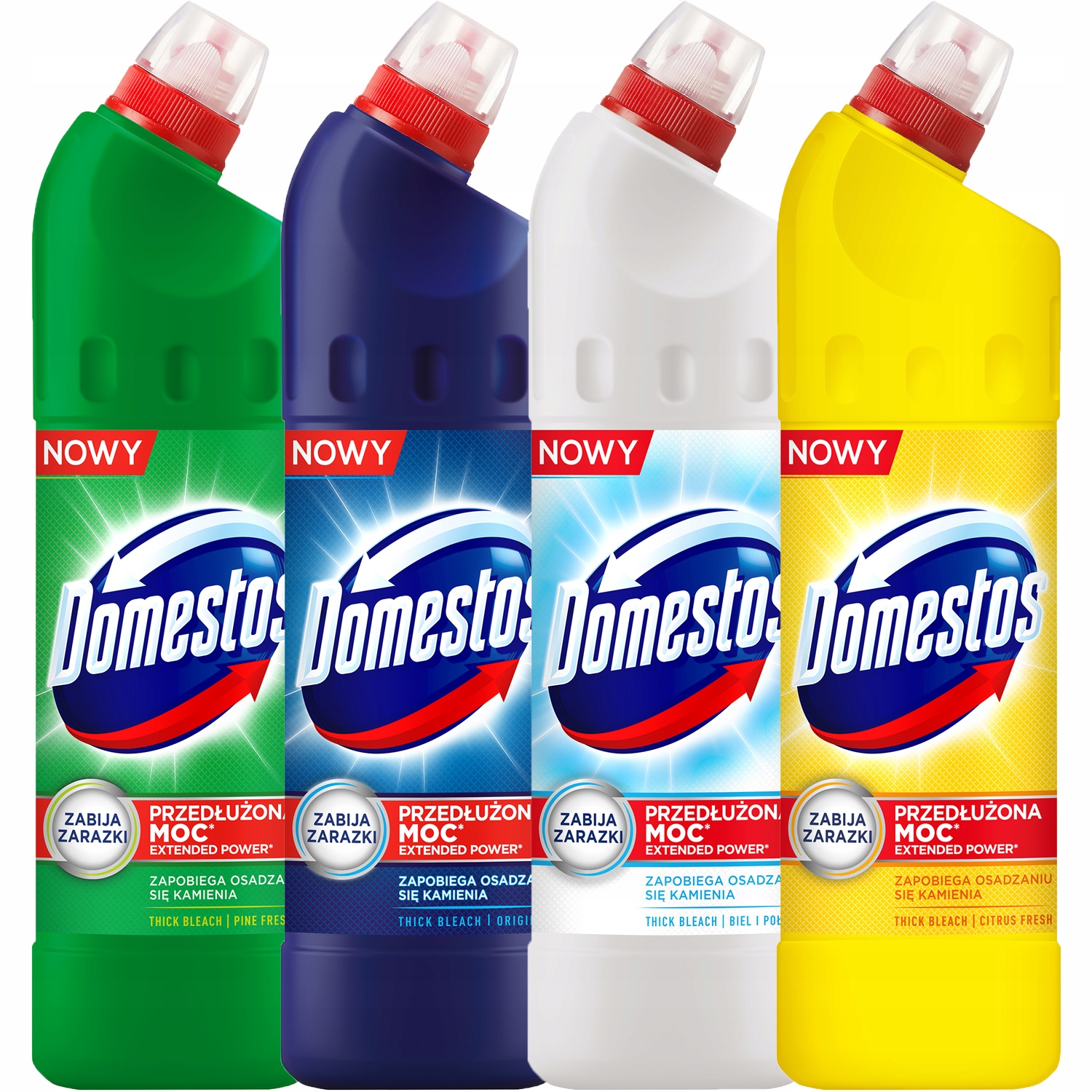 

Domestos Płyn do Wc Toalet Zestaw MIX 4x750ml