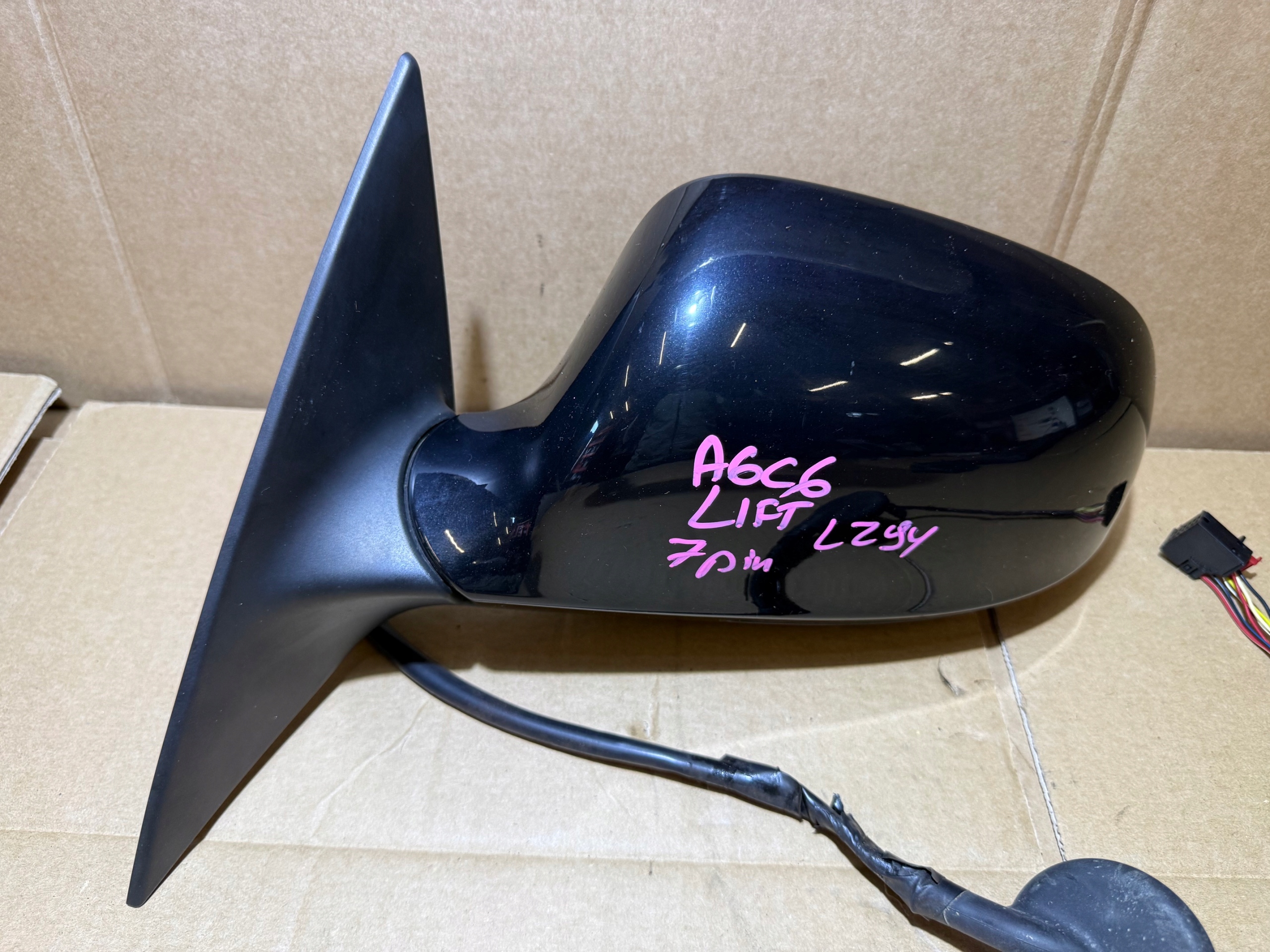 AUDI A6 C6 LIFT LZ9Y mirror left 7 PIN