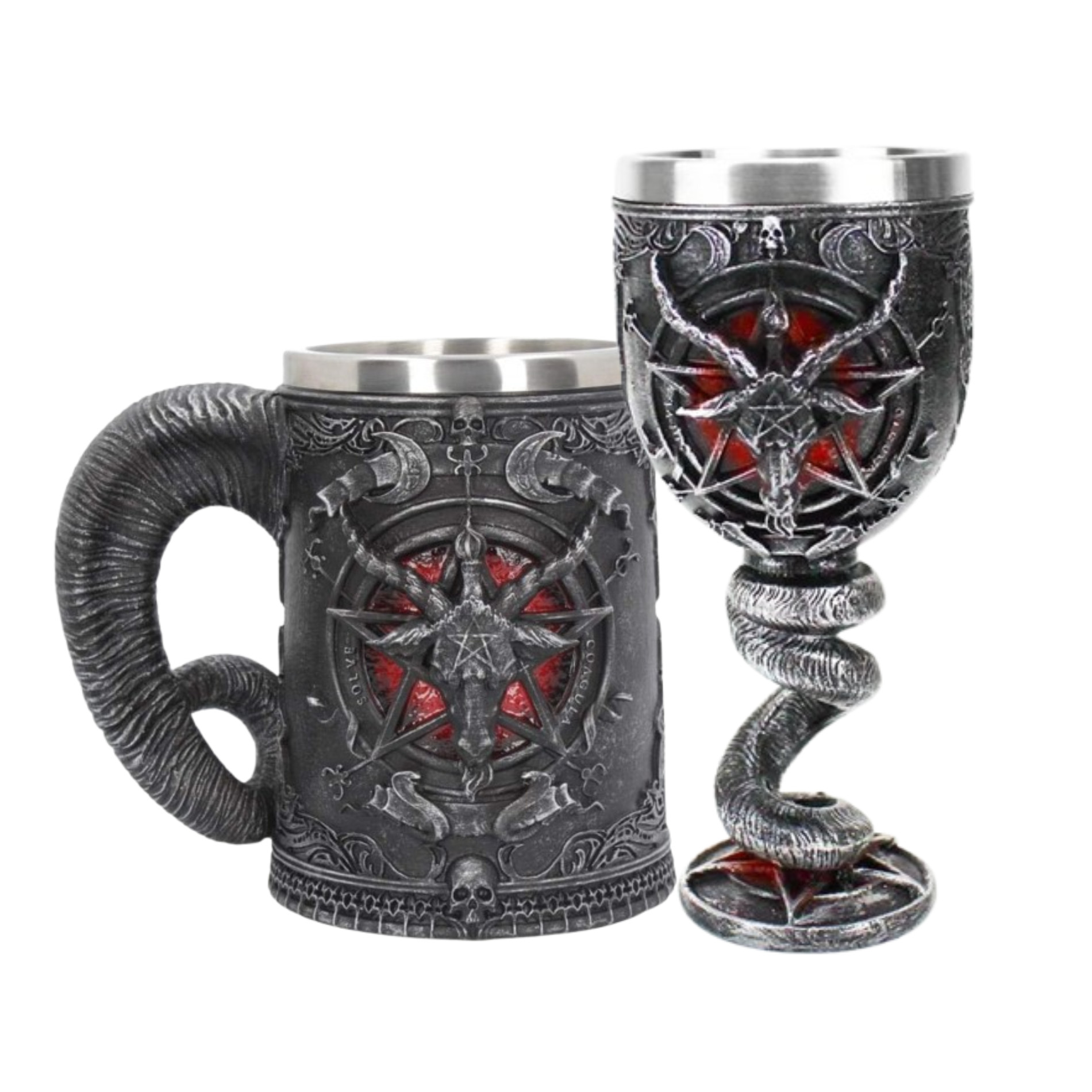 Sada Malého Satanisty – Ďábelský Pivní Sklenice A Kalich Nerezová Ocel