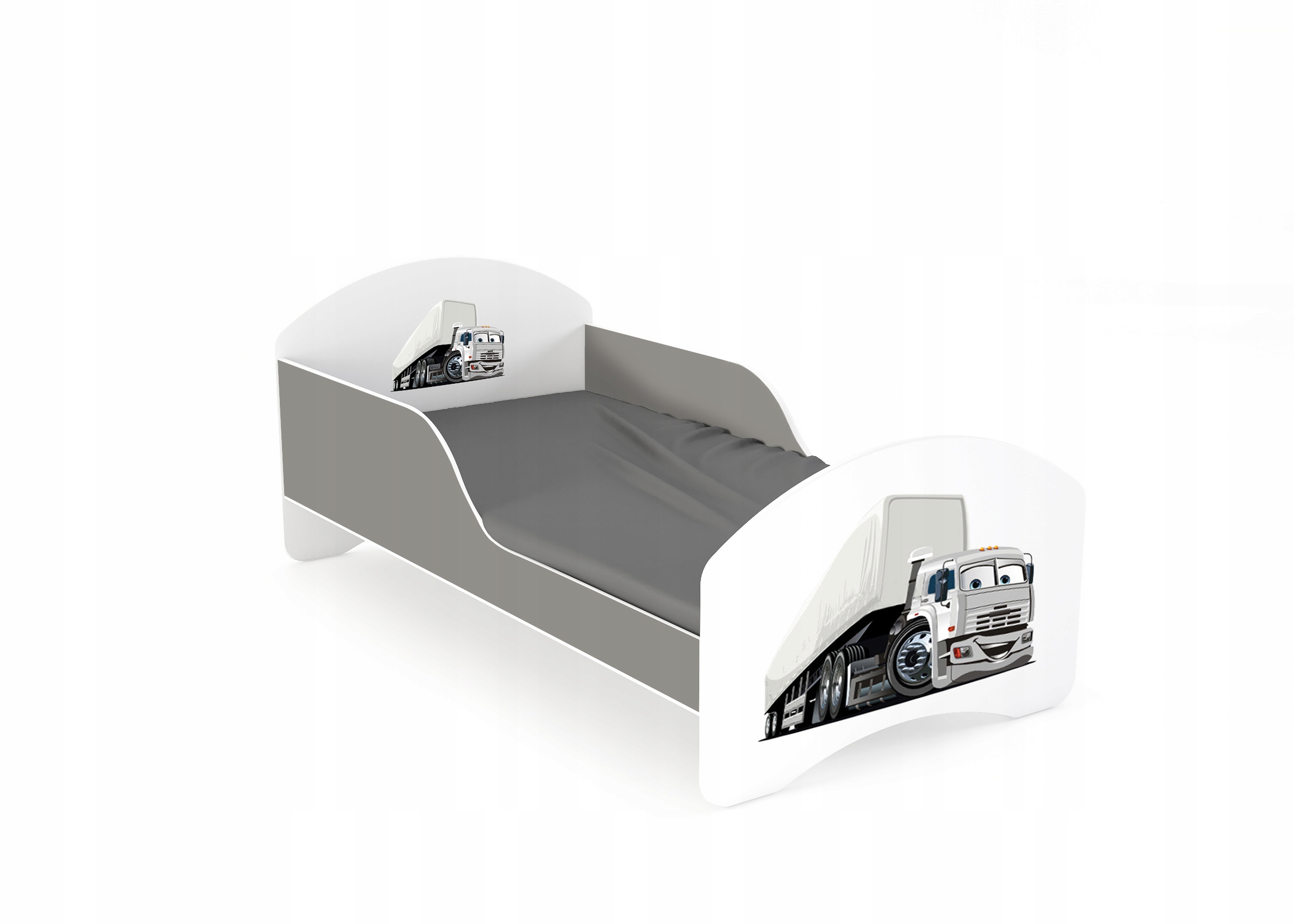 Łóżko dziecięce LEO2 160x80 biało-szare Szerokość mebla 86 cm