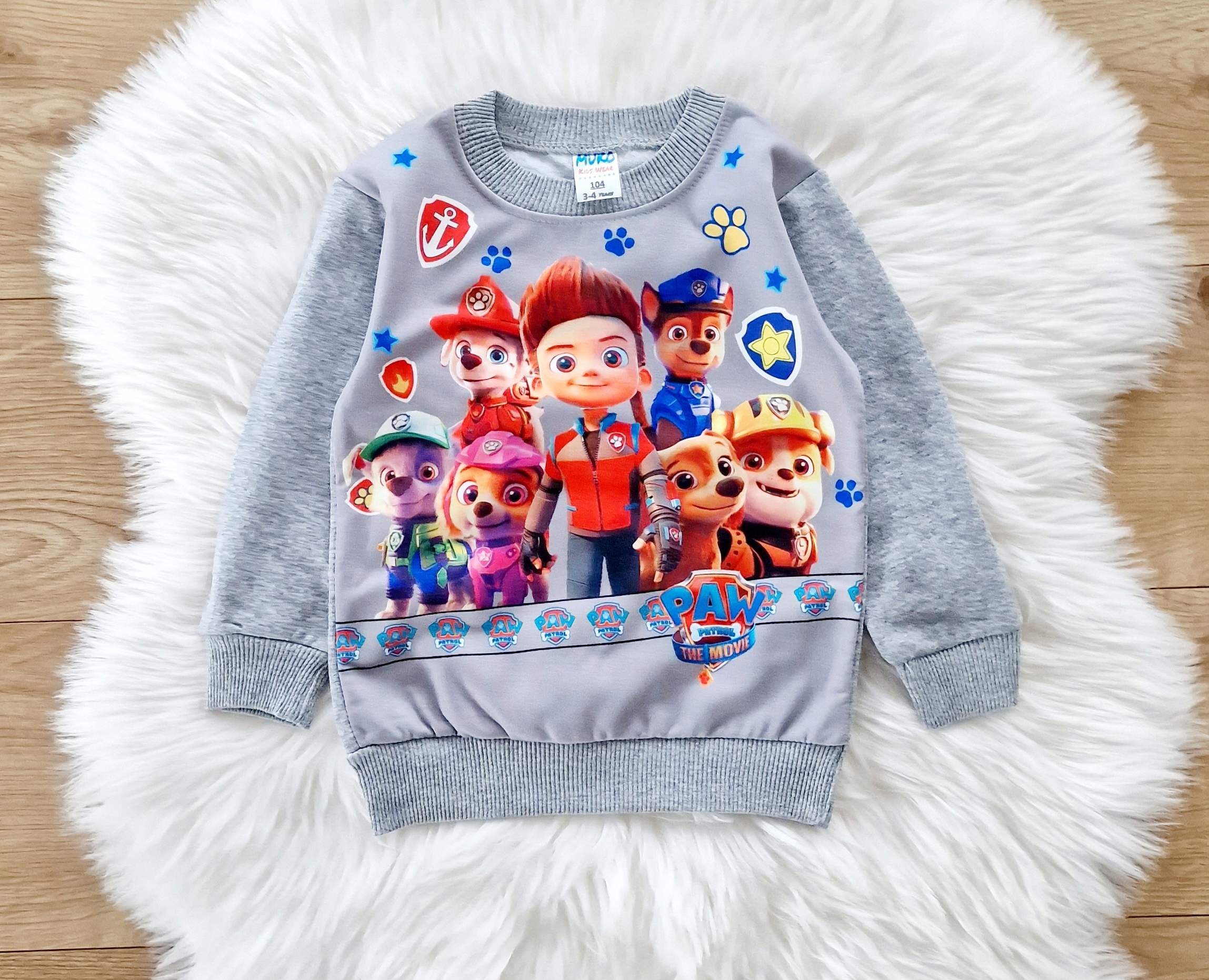 BLUZA DRESOWA chłopięca 122 PSI PATROL SZARA Marka Inna marka