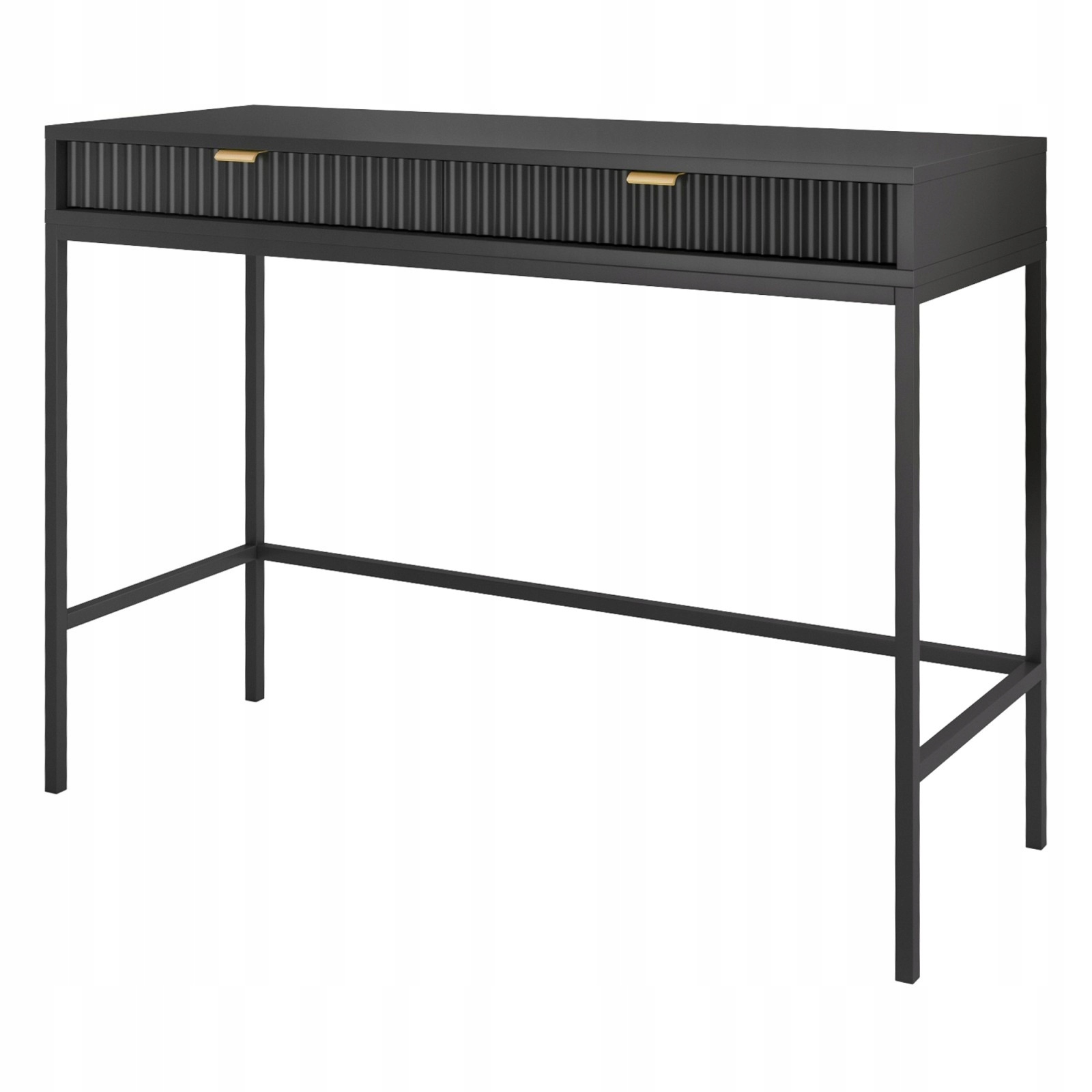 Toaletný stolík Nova 104 cm čierny/čierny rám