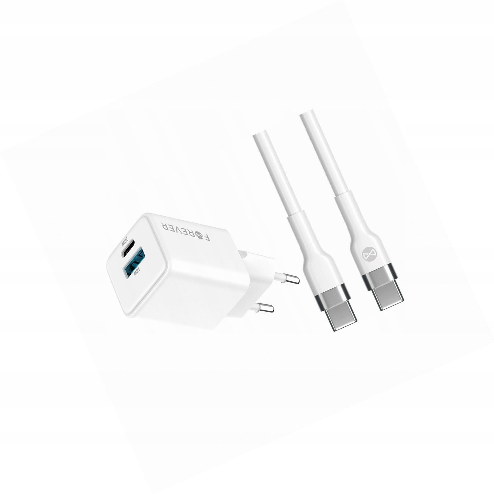 Szybka ładowarka GaN 20W Usb i Usb-c z kablem do Samsung Galaxy A15 5G