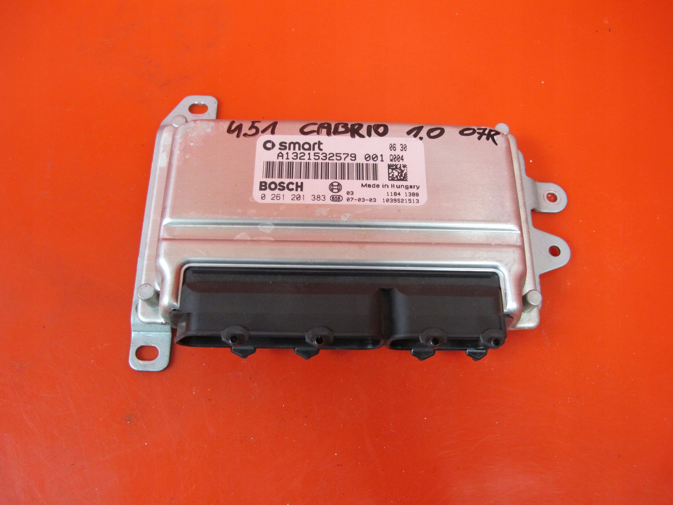 SMART ForTwo II 451 1.0 computer control unit of the engine