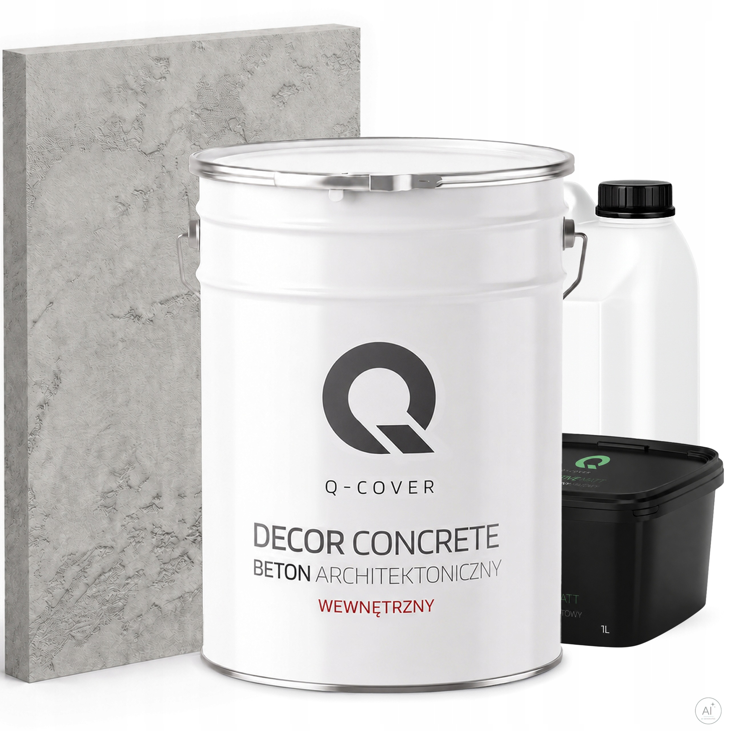 Vnitřní Architektonický Beton Set Šedý Přírodní F275 19kg 10m2
