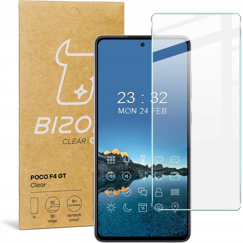 

Szkło hartowane Bizon Glass Clear do Poco F4 Gt