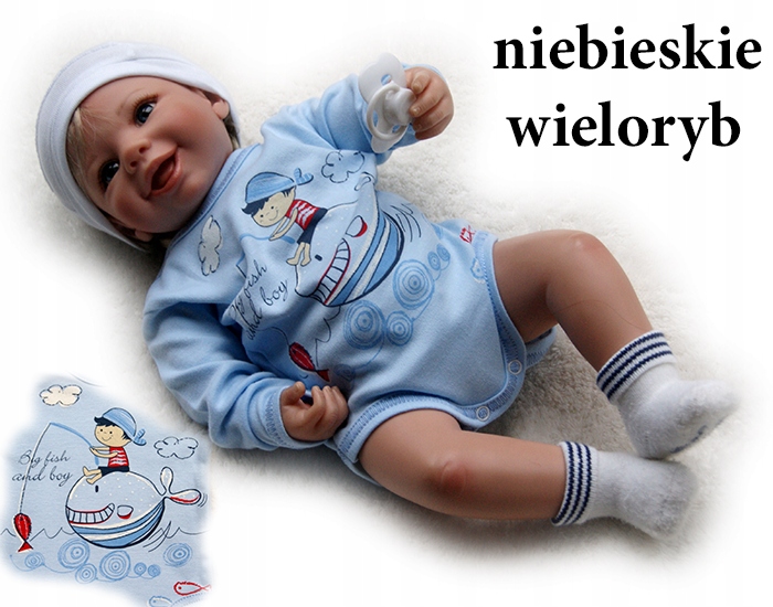 

Body pajacyk nadruk 80 długi rękaw bawełniane