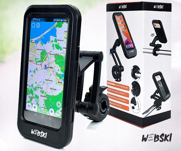 UCHWYT ROWEROWY NA TELEFON NA KIEROWNICĘ WEBSKI Przeznaczenie telefon