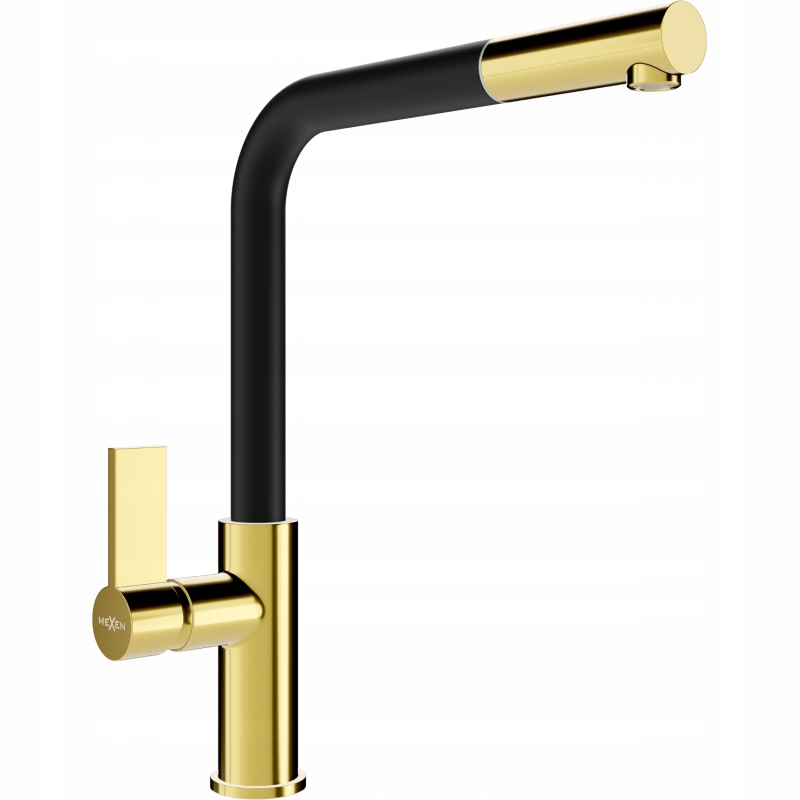 Mexen Flora kuchyňská baterie, Zlatá/Černá
