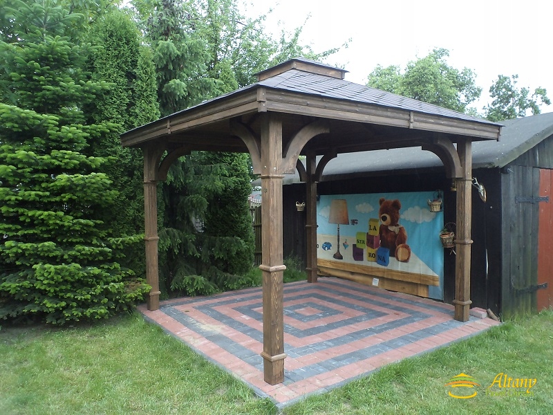 ALTANA 25 3x3 OGRODOWA Ryflowane Słupy PRODUCENT Producent inny