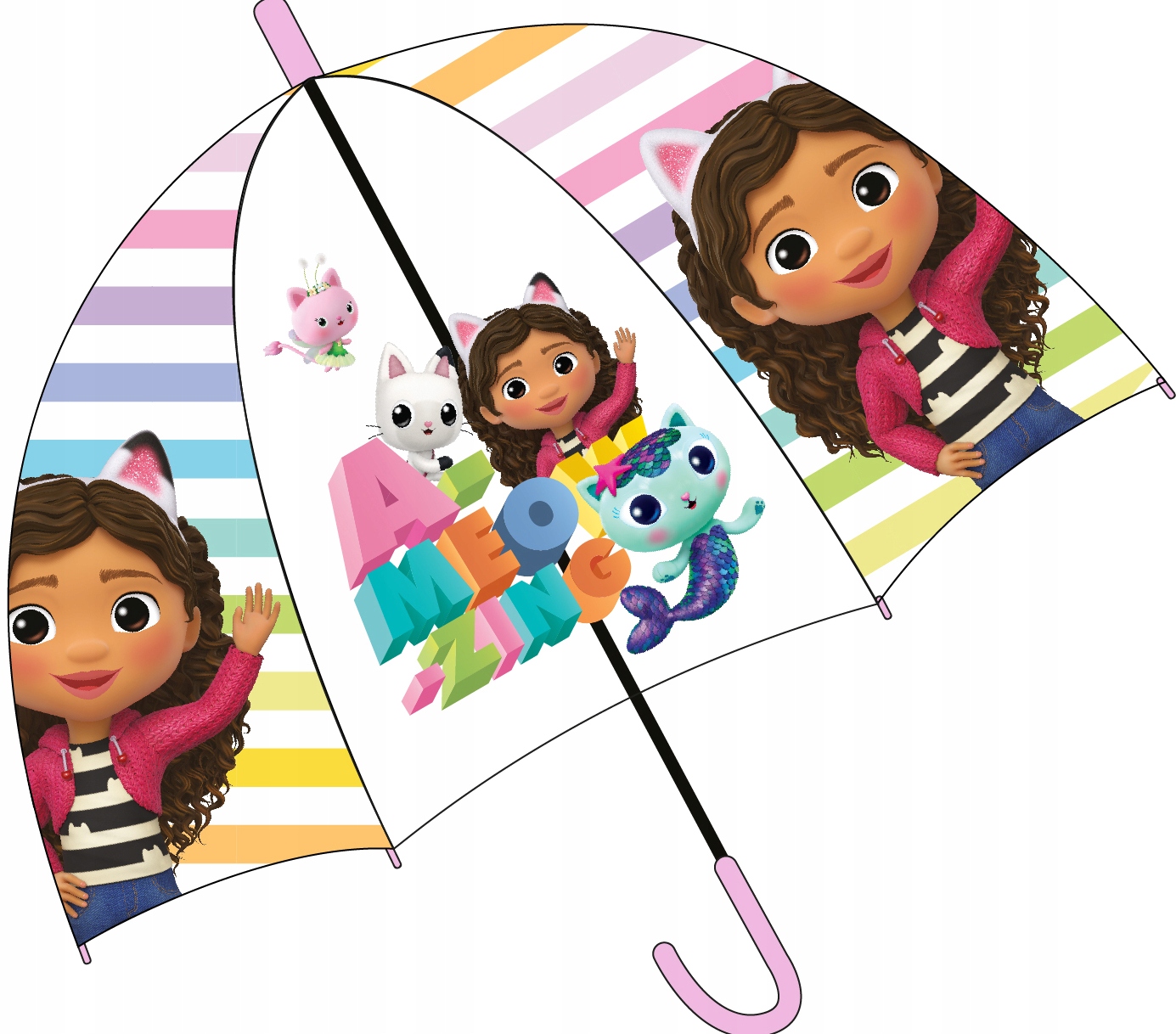 GABI I KOCI DOMEK PARASOLKA parasol PRZEŹROCZYSTA automat D099E