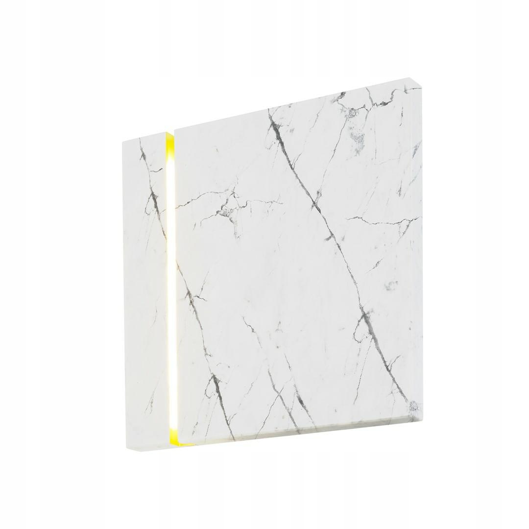 Nástenné svietidlo Lecerta Biely mramorový záves 1,2 W Led 35 cm Nástenná lampa do izby