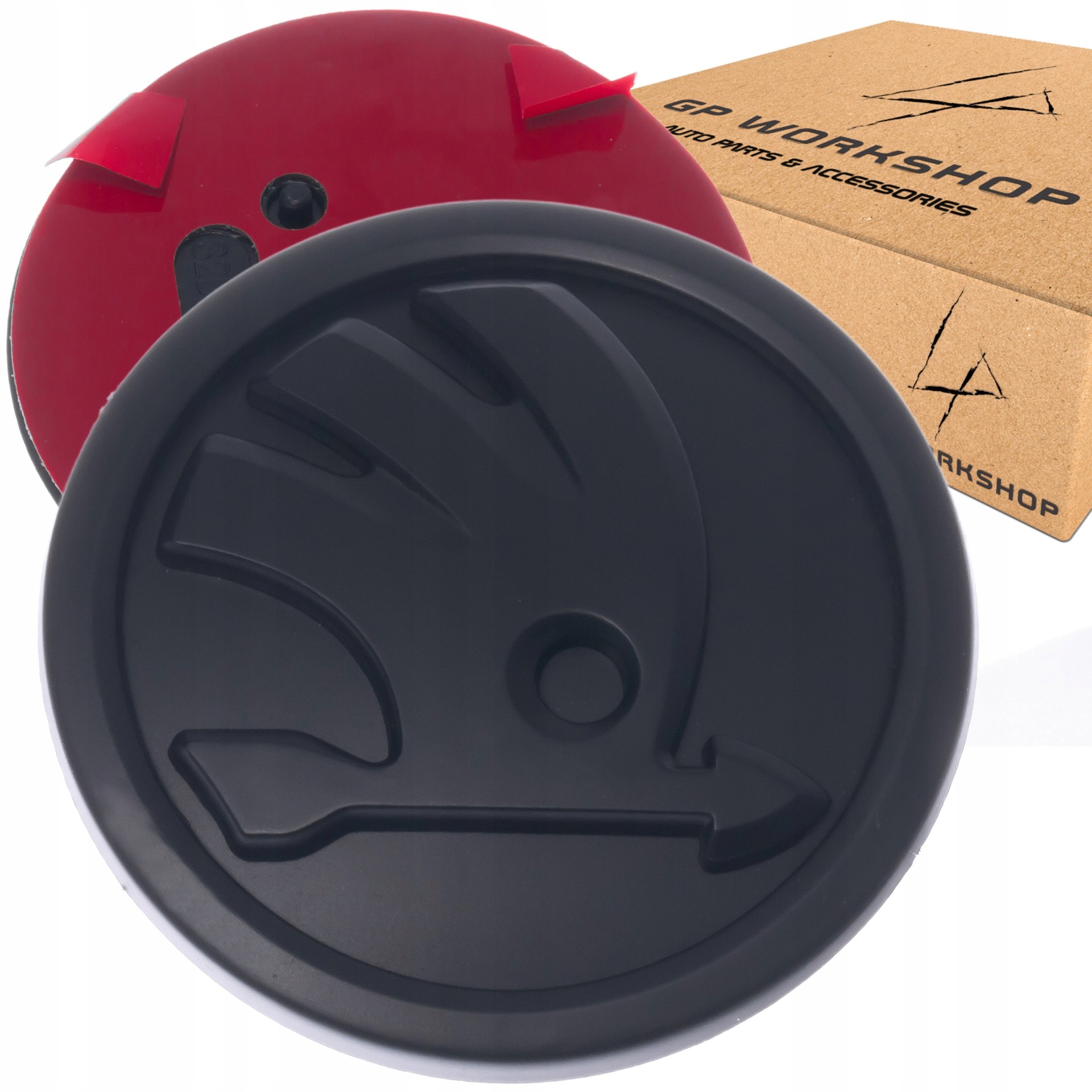 

Skoda Emblemat Znaczek 90mm Czarny Mat Fabia Octav