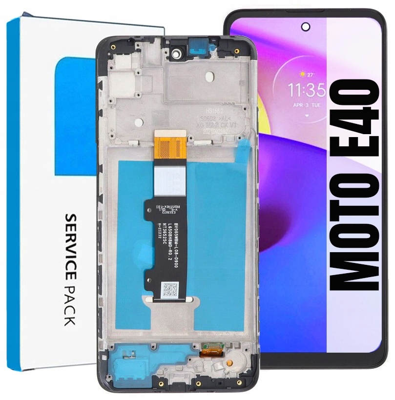 Displej Pro Motorola Moto E40 Originální LCD Obrazovka Rámeček