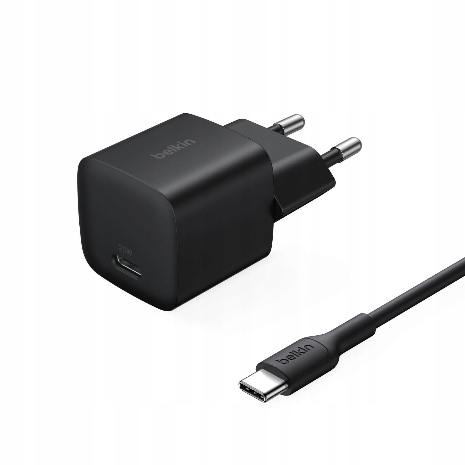 Belkin Nabíječka Usb-c 25W Pd 3.1, kompaktní, kabel Usb-c, černá