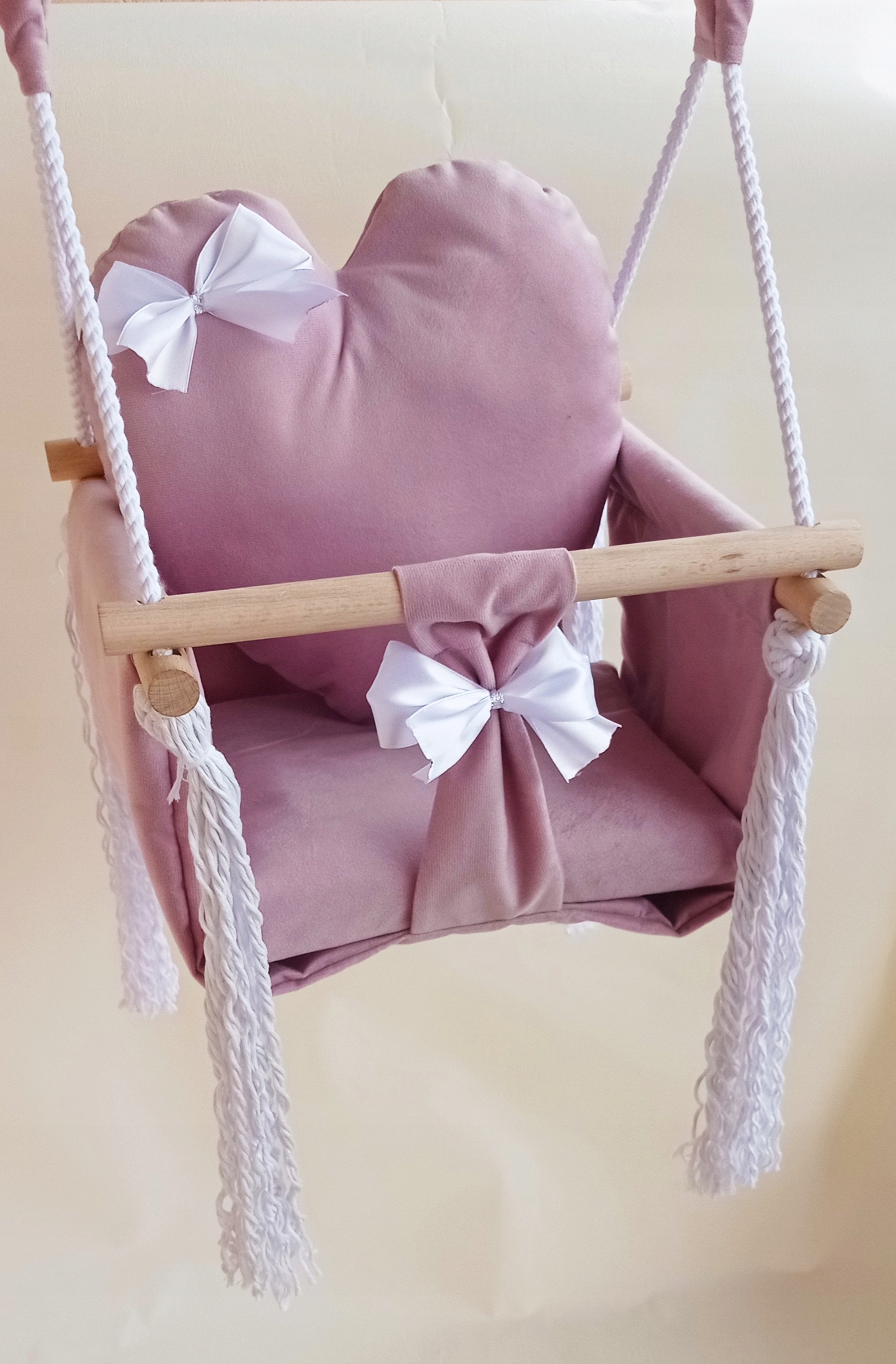 HUŚTAWKA DZIECI Serce RÓŻOWY kubełkowa prezent dom ogród pokój velvet bujak Kod producenta 4526879419300