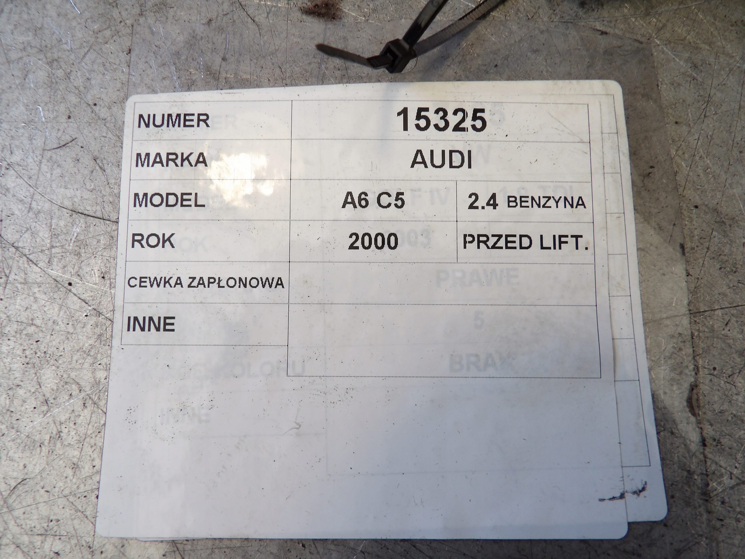 Audi A6 C5 bobina Di accensione 2,4B