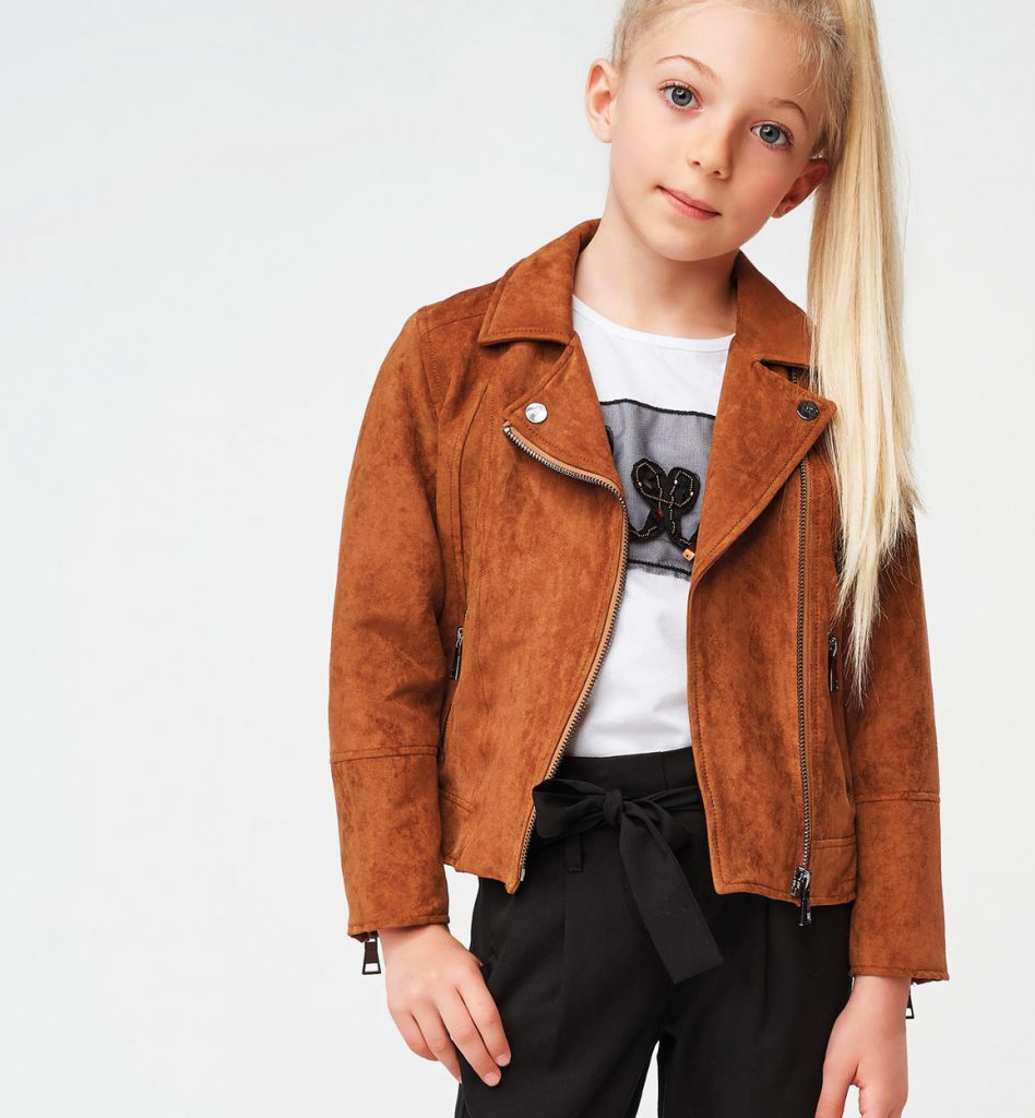 Ramoneska dla dziewczynki, wiosenna brązowa