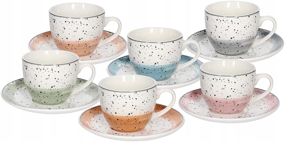 Šálky Na Čaj 6 Ks Porcelánové Kocky Vianočné Dekorácie
