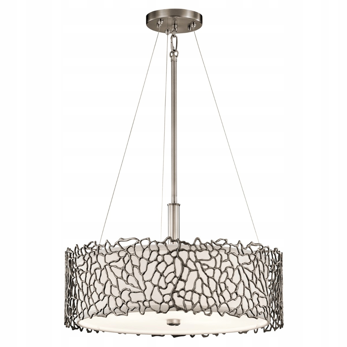 Kichler Silver Coral Závěsná lampa 3xE27 60W Klasický Pewter