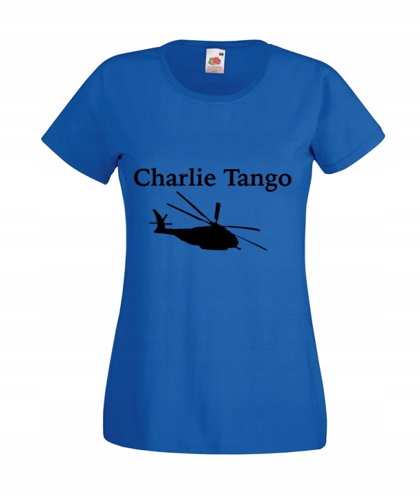 

Kolorowe Koszulki Damskie Charlie Tango Helikopter