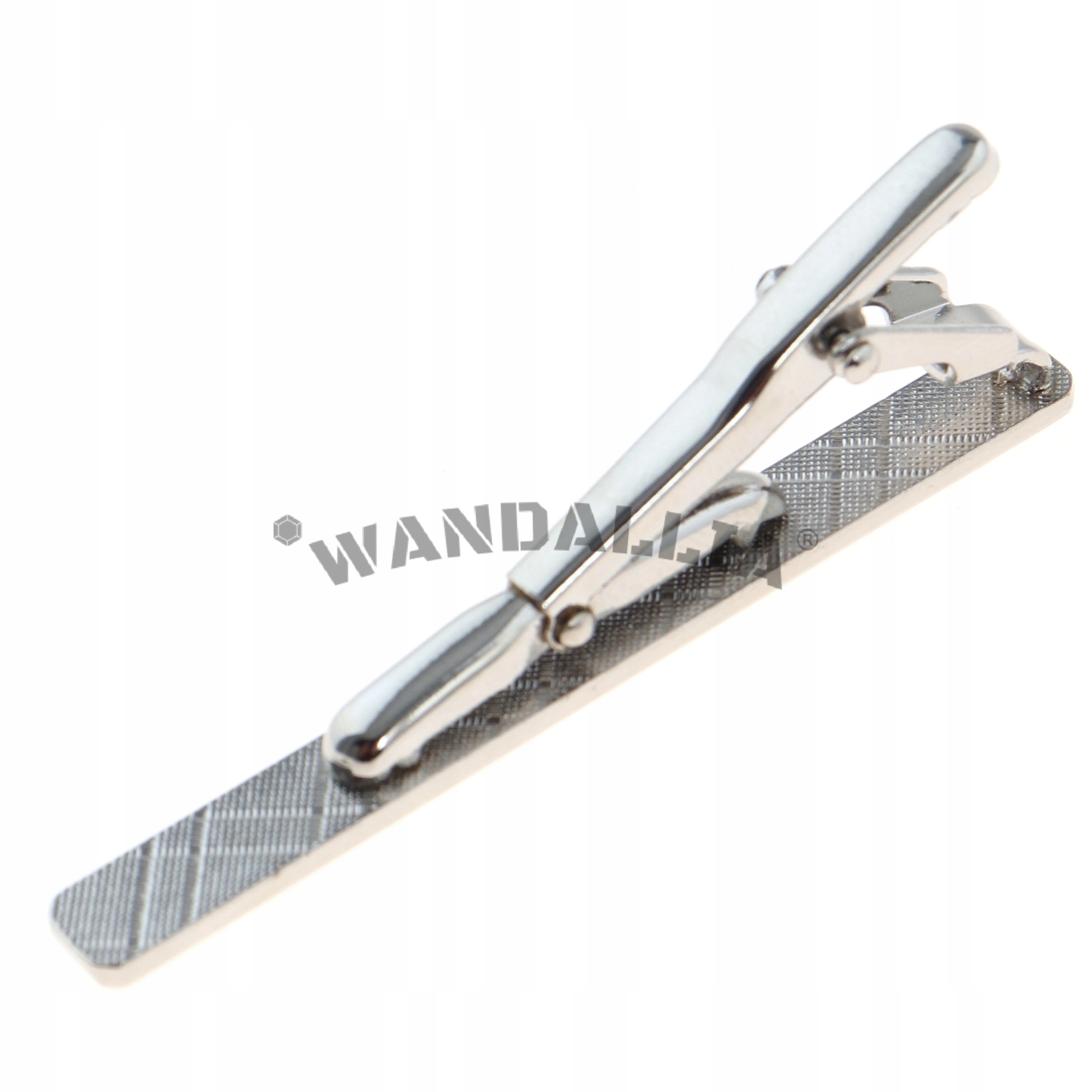 WANDALLIA Spinka do Krawata SP-KR-61 Klasyczna Srebrna dł.6cm Kod producenta SP-KR-61