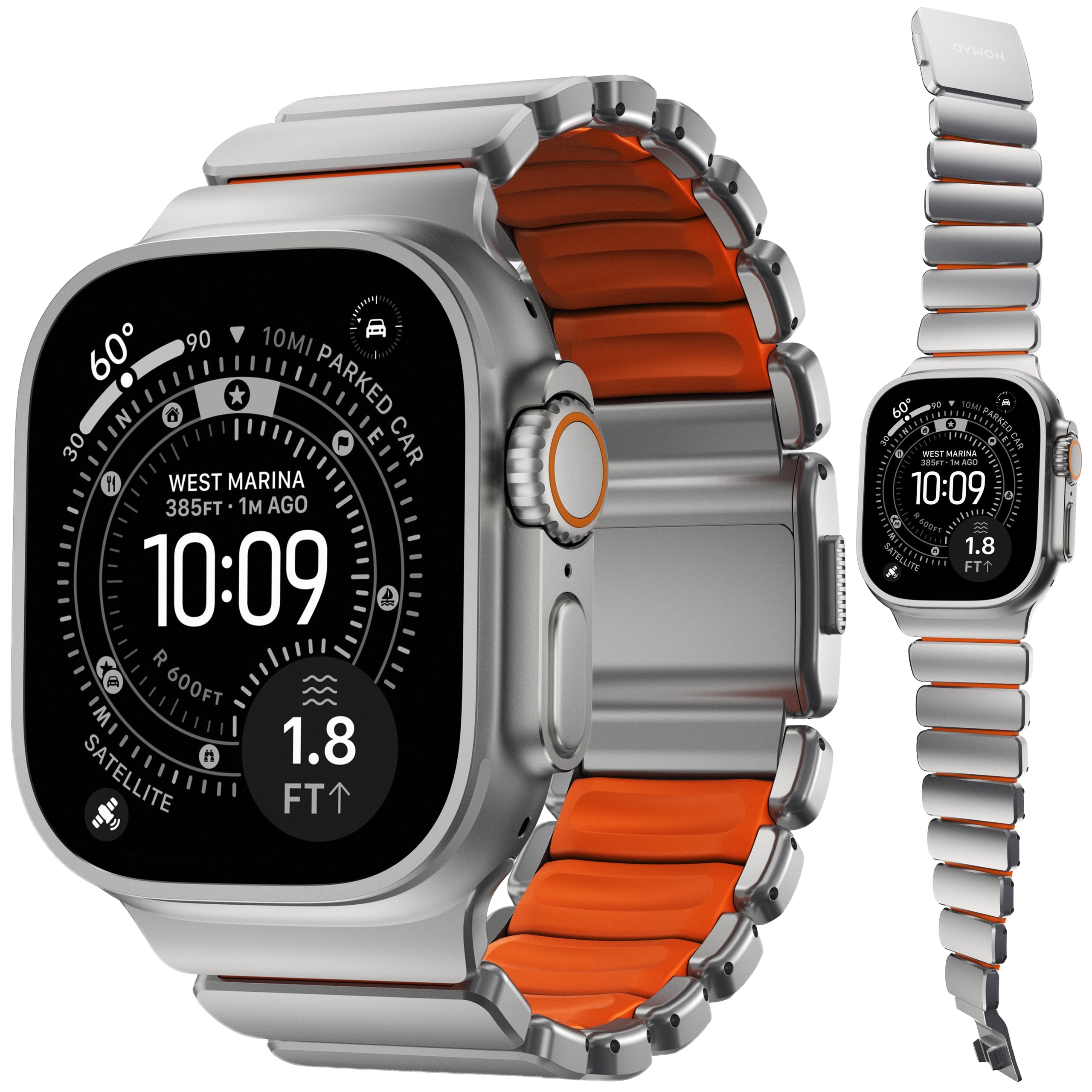 Nomad Stratos Band Titanový náramok pre Apple Watch 49 46 45 44 mm