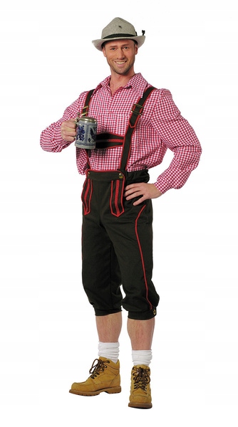 Pánské Bavorské Zelené Pivní Kalhoty Převlek Oktoberfest XL