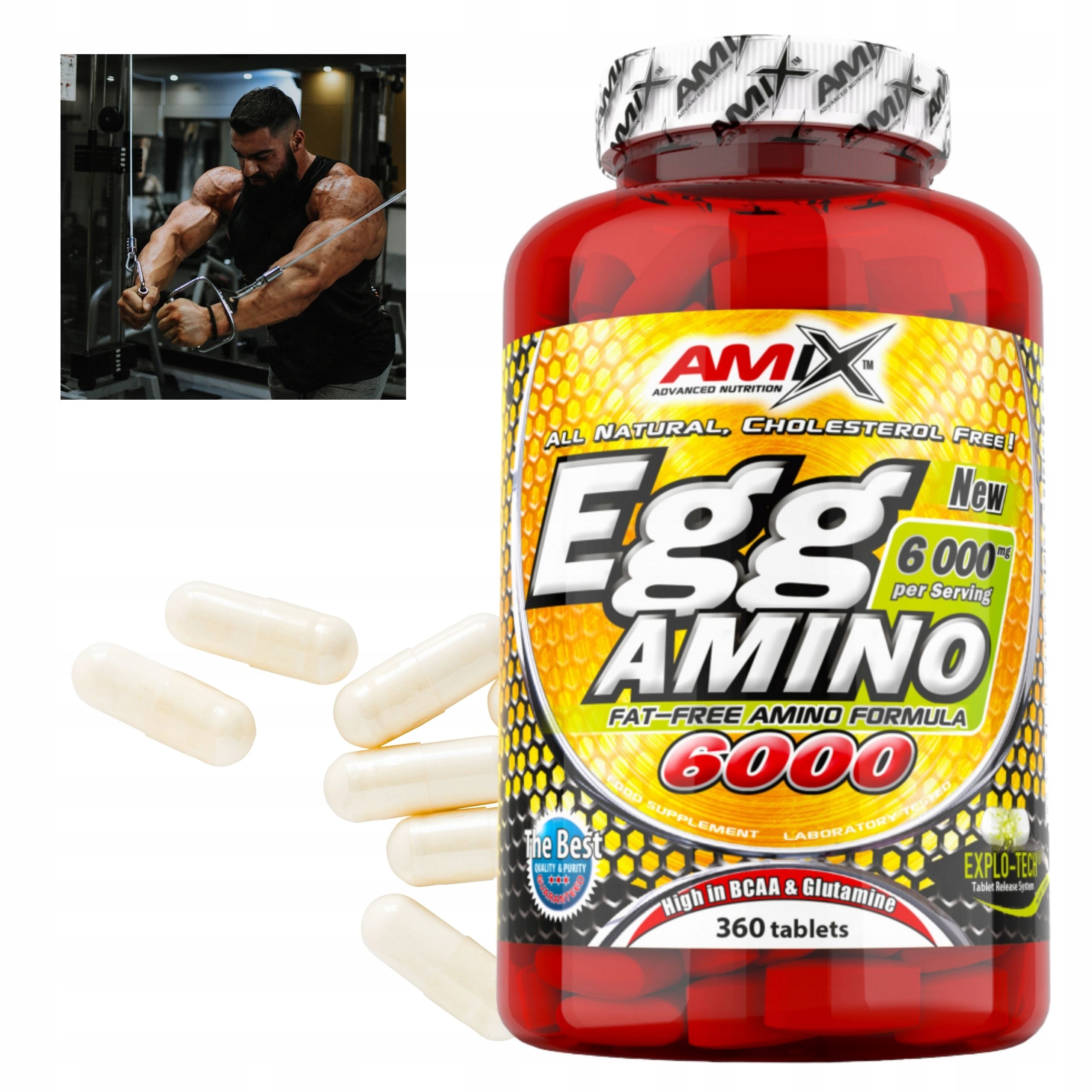 Aminokyseliny Bcaa Glutamin Eaa Leucin Kapsle Glycin L-Arginin Tryptofan