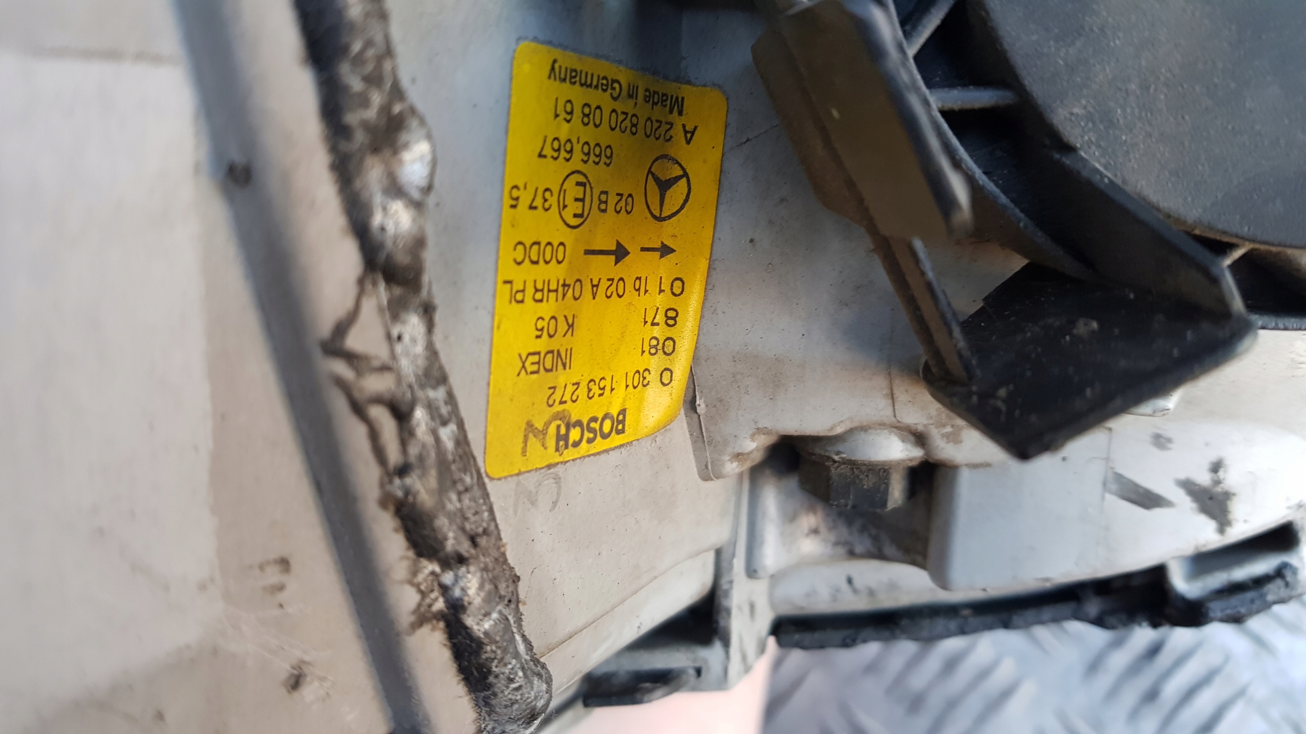 MERCEDES W220 light left or right front XENON control unit