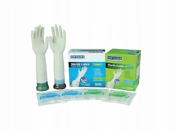 

Rękawiczki jałowe lateks Top-Glove Bezpudrowe 8,0