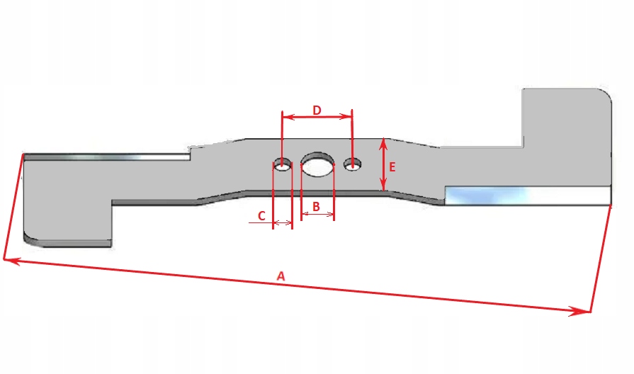 NÓŻ KOSIAREK SPALINOWYCH NAC 46cm S460-053 Marka NAC