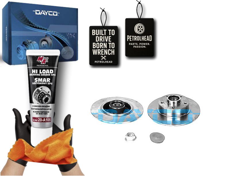 Тормозной диск 2SZT. зад с renault Dayco # pro+ Kit7
