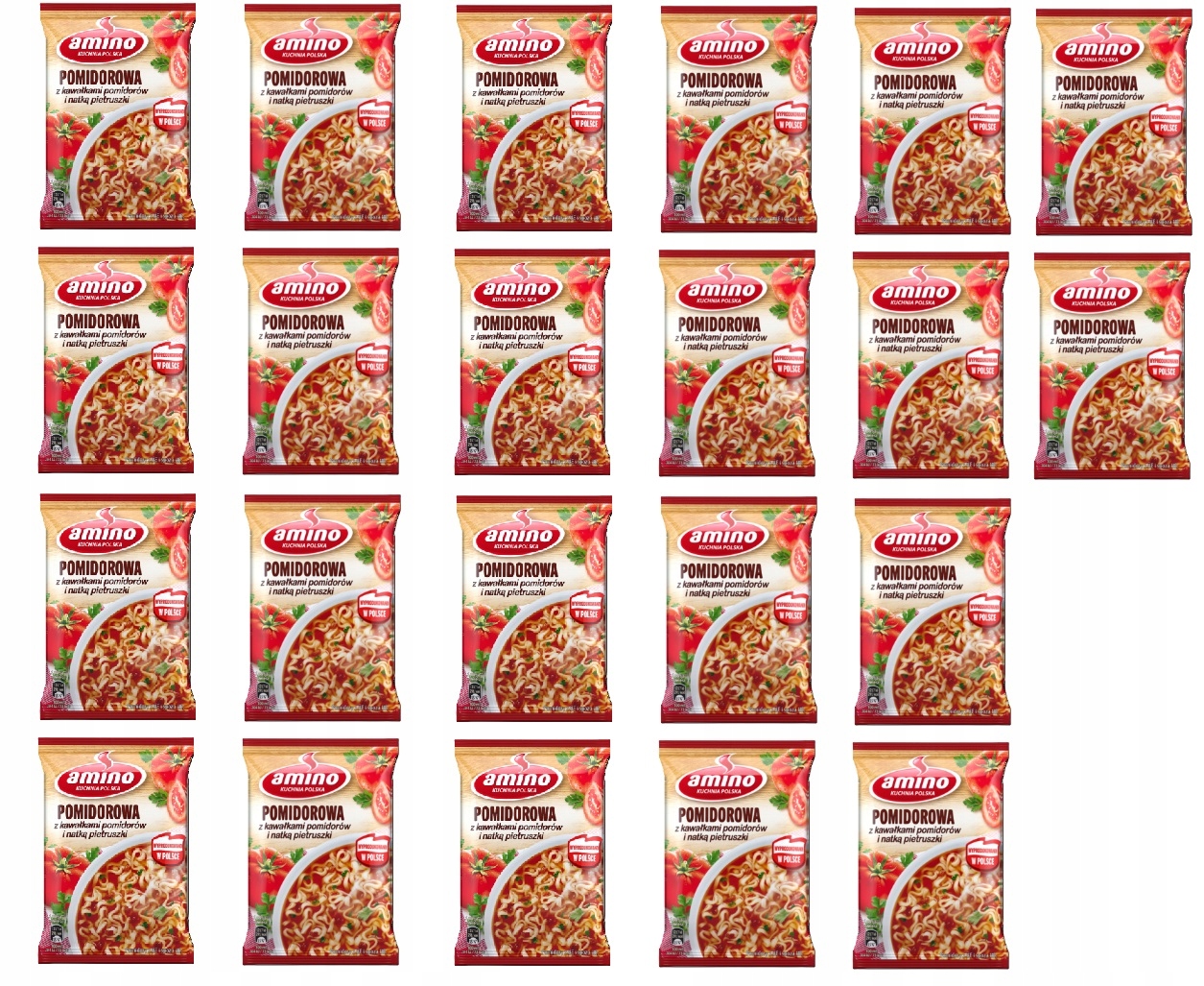 22 x 61 g Amino Nudle Rajčatová Karton