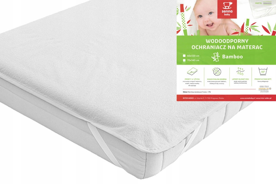 

Wodoodporny ochraniacz na materac Bamboo 70x140 cm