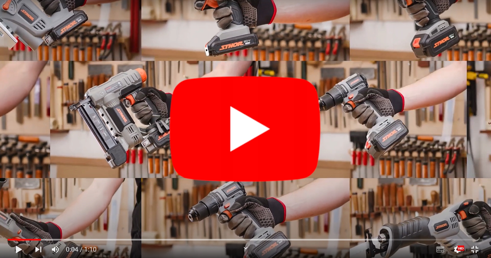 SZLIFIERKA ORBITALNA MIMOŚRODOWA 125 AKUMULATOROWA KORPUS SYSTEM 20V STHOR Marka Sthor