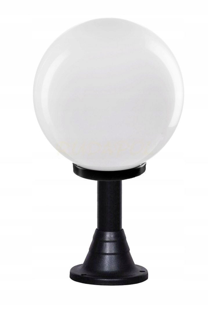 

lampa ogrodowa Słupek h 30 z kulą 30 klosz mleczny