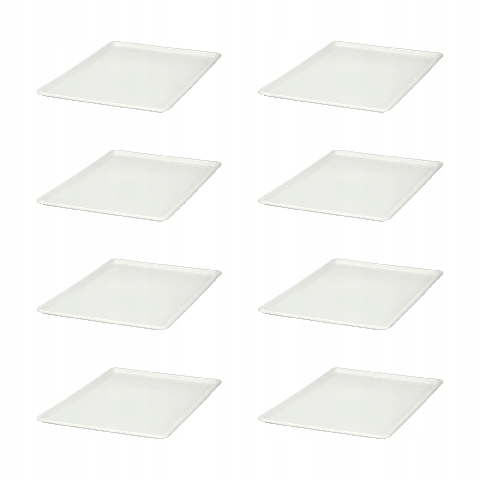 8 ks Krytka Kuggis Bílá 37x54 cm Ideální pro organizaci