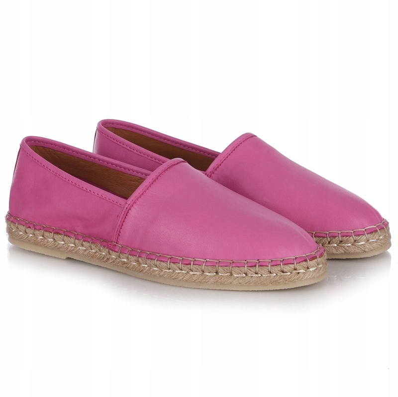Dámské espadrilky Bombonella 12T 425 083-1 Fushia fuchsiová/růžová Kůže VEL.38