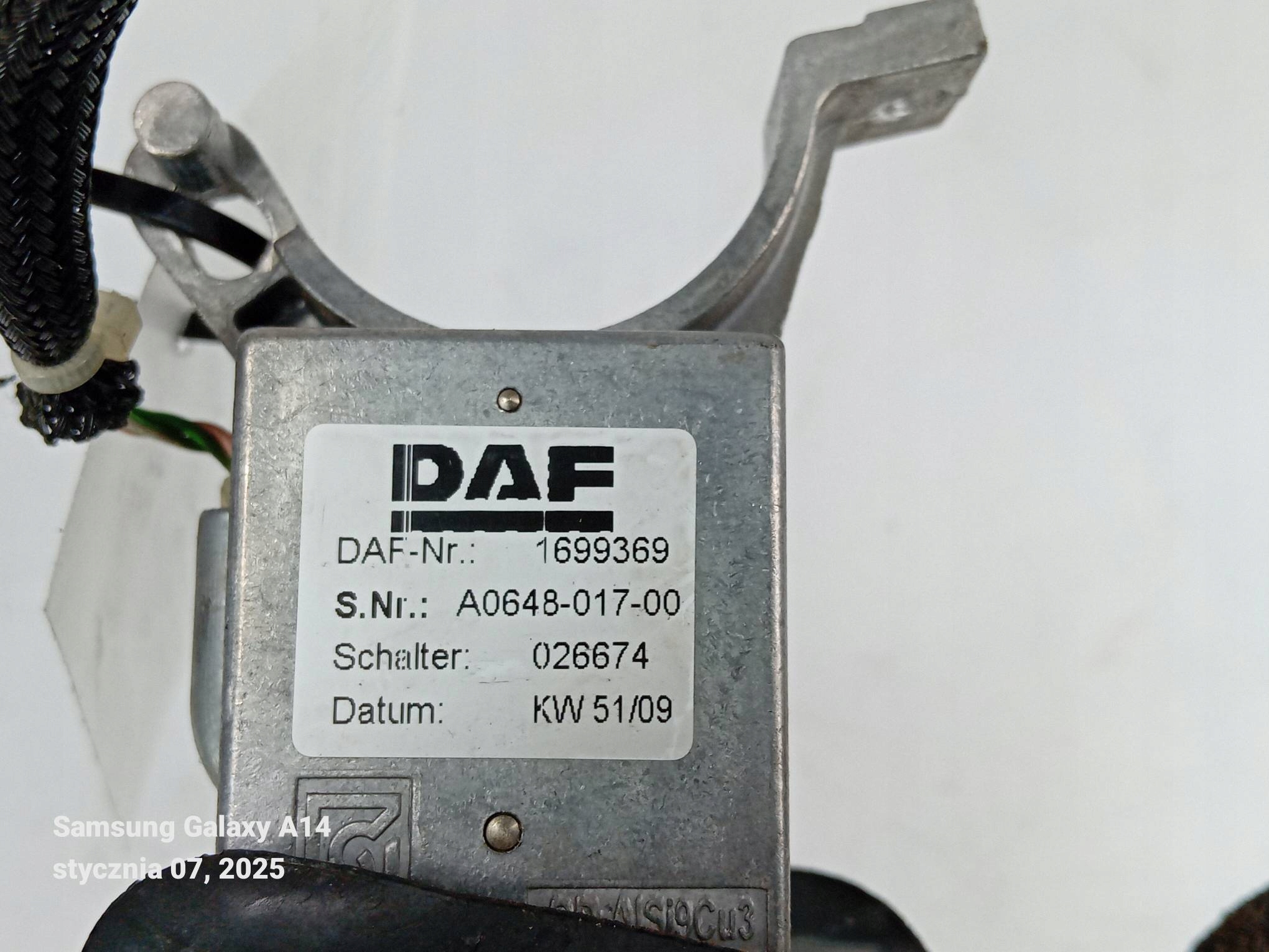 switch MANETKA RETARDERA 1699369 DAF XF105 410