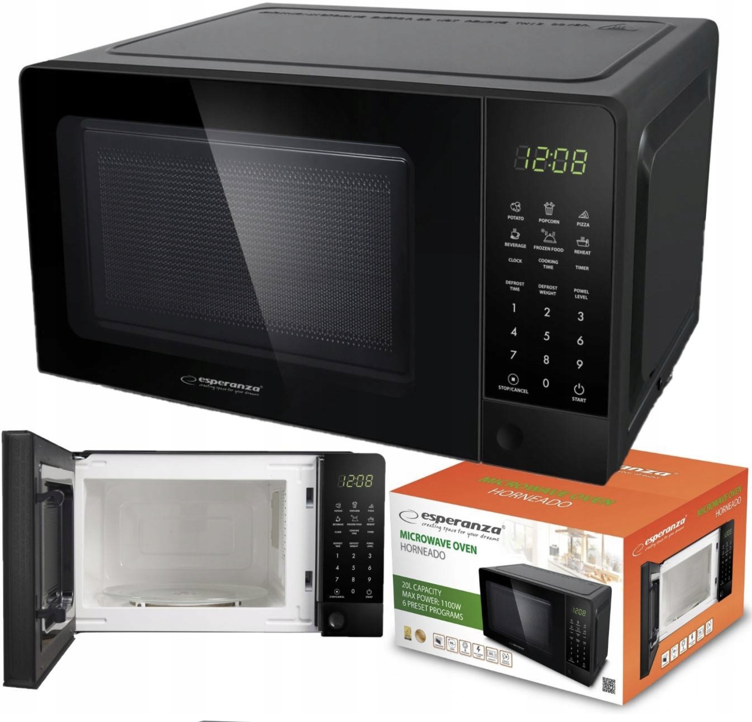 KUCHENKA MIKROFALOWA MIKROFALÓWKA MOCNA 20L 700W