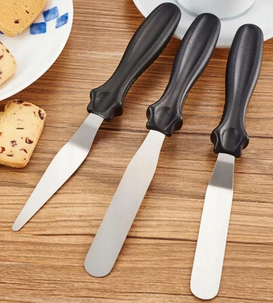 SZPATUŁKA CUKIERNICZA DO CIASTA TORTU ŁOPATKA KOMPLET SZPATUŁEK SZPATUŁKI 3 Marka Brunbeste