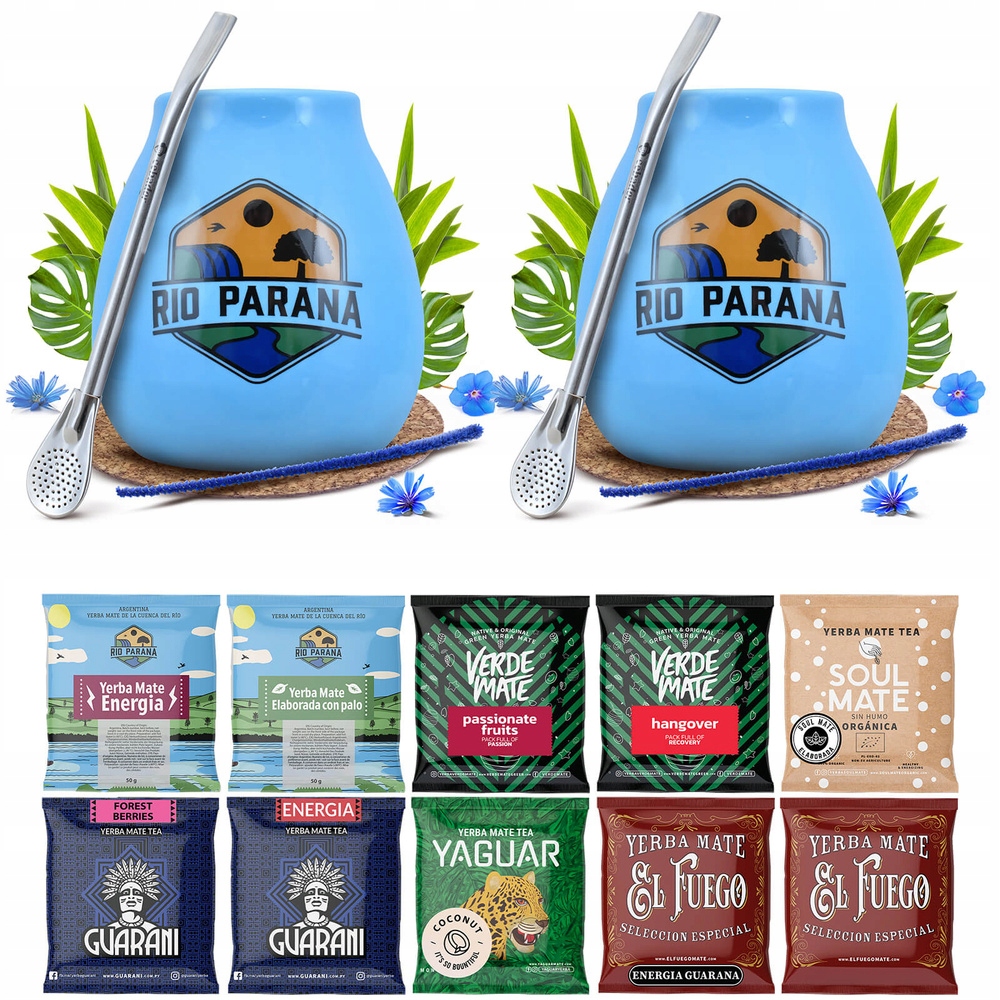 Sada vzorků pro dva Yerba Mate tykva bombilla 10x50g