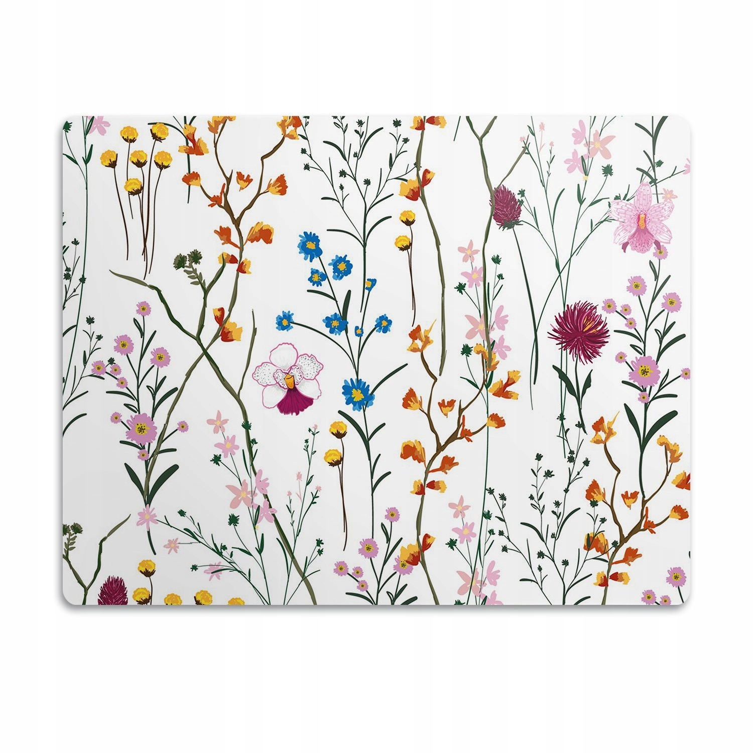 Levně Podložka pro kočky a psa pod misky Polní květy 60x40 cm