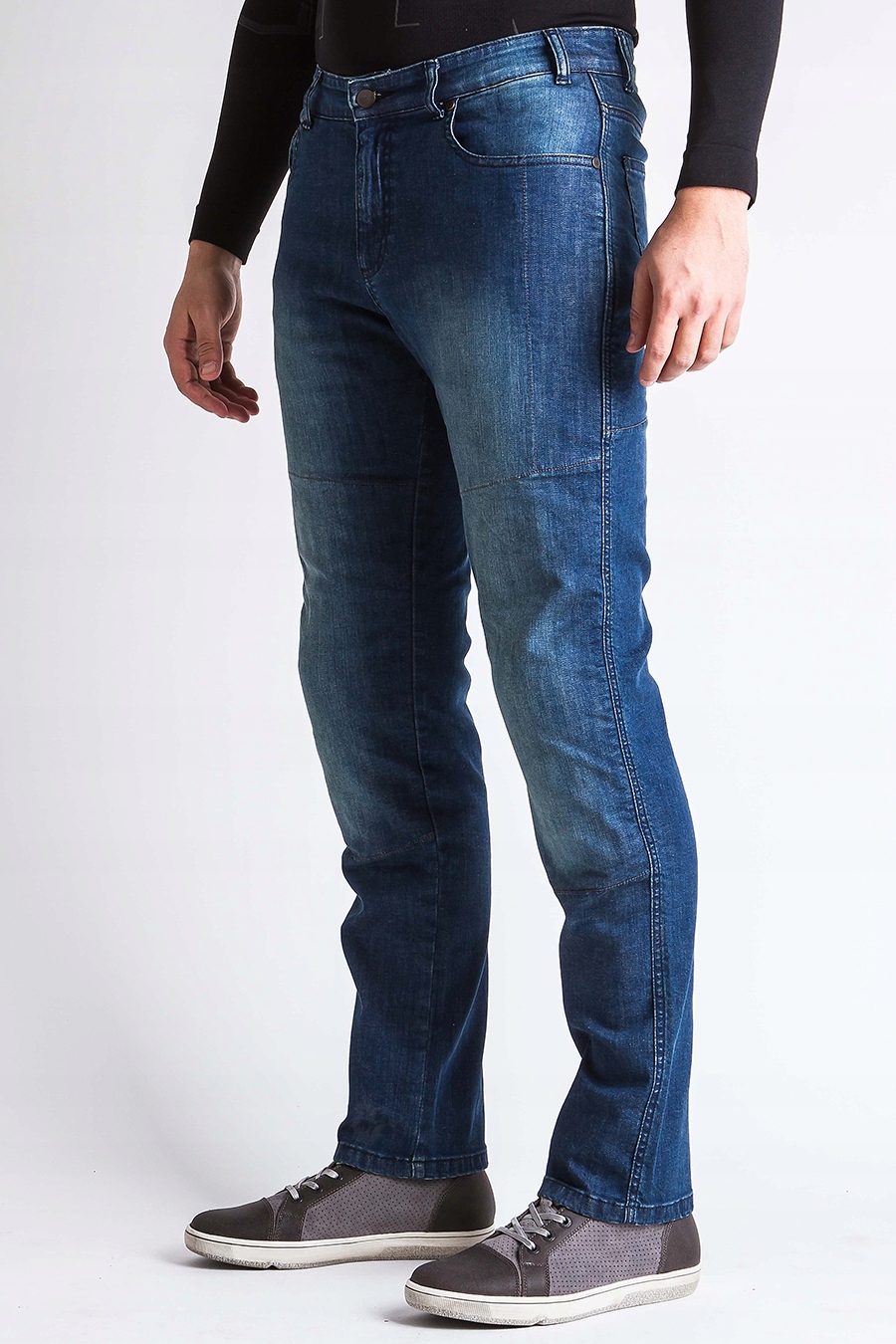 SPODNIE JEANSY MOTOCYKLOWE OZONE STAR II BLUE rXS Materiał jeans
