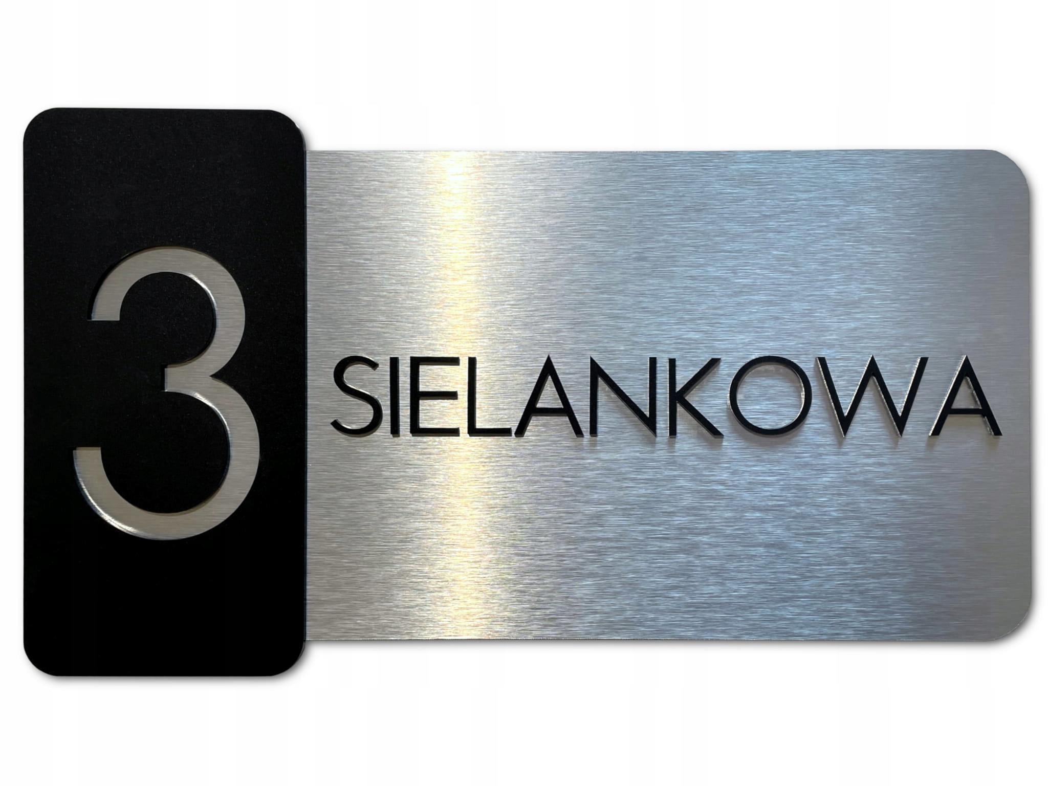 Adresní štítek s číslem domu na dům, adresní štítek 20x40 cm