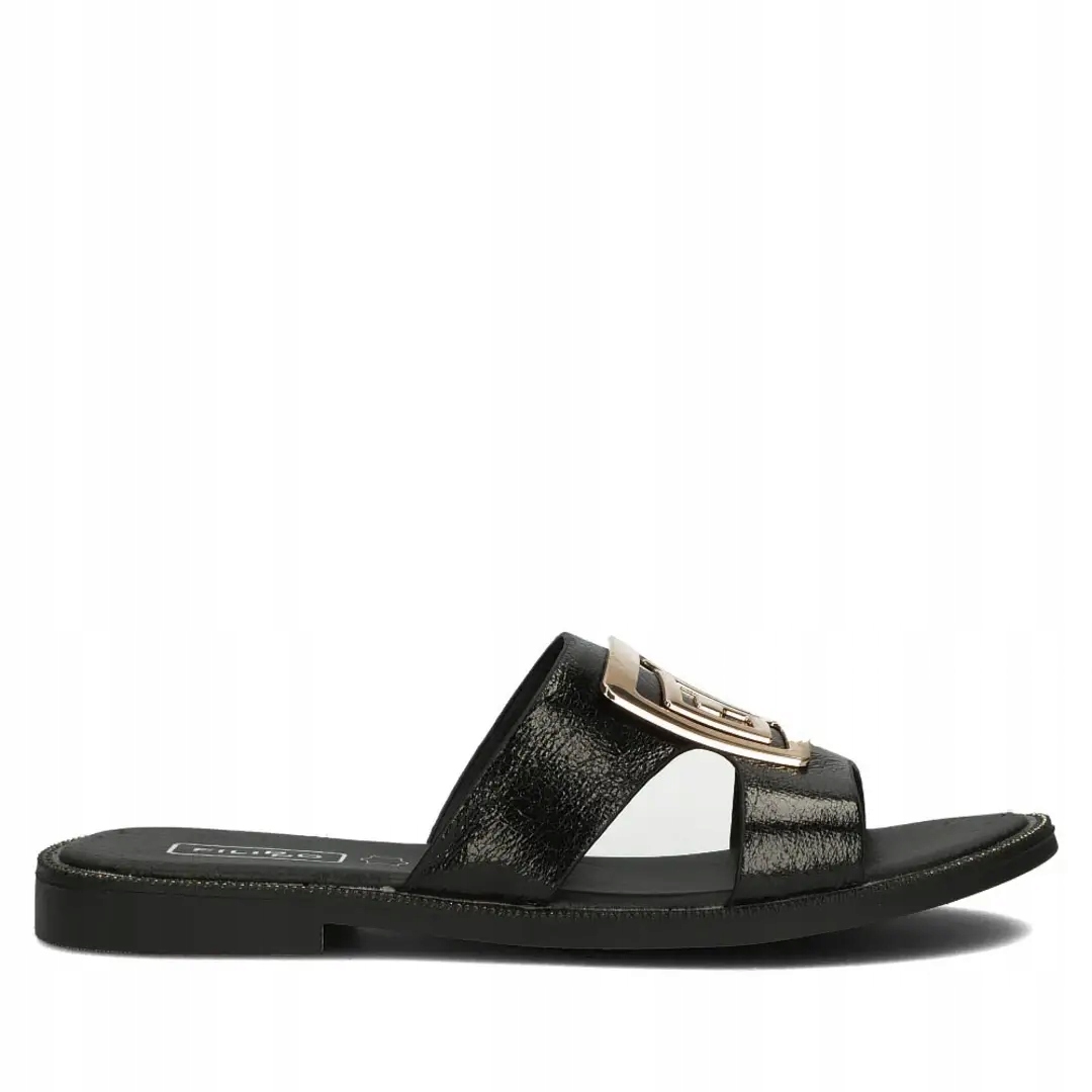 Nazouváky pantofle Filippo Dk 3703/25 Bk černá 36, Černá