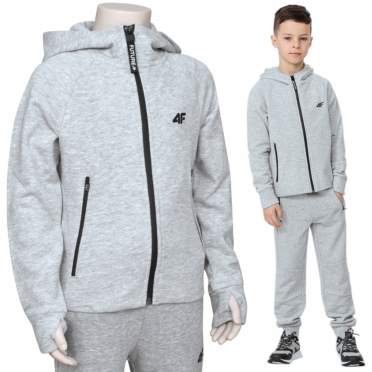 

4F Bluza Chłopięca Dziecięca JBLM005 Sportowa 140